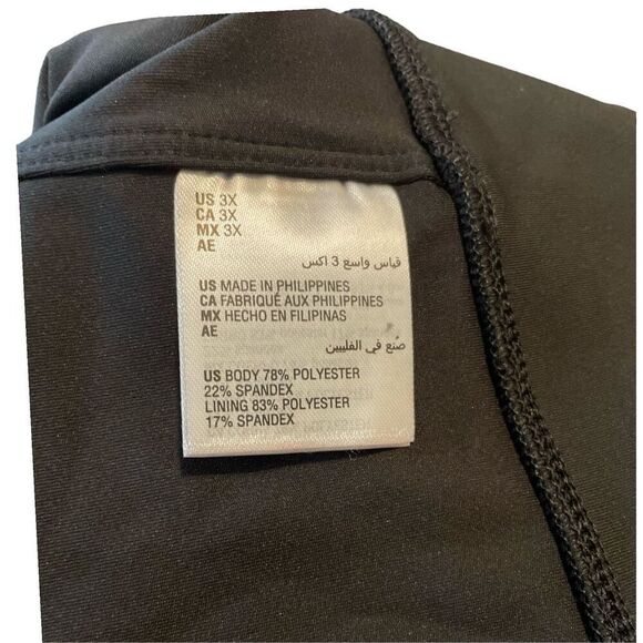 Jenni Women's Asymmetric One-Shoulder Sleep Bra, Black, Size: 3X - Picture 4 of 6